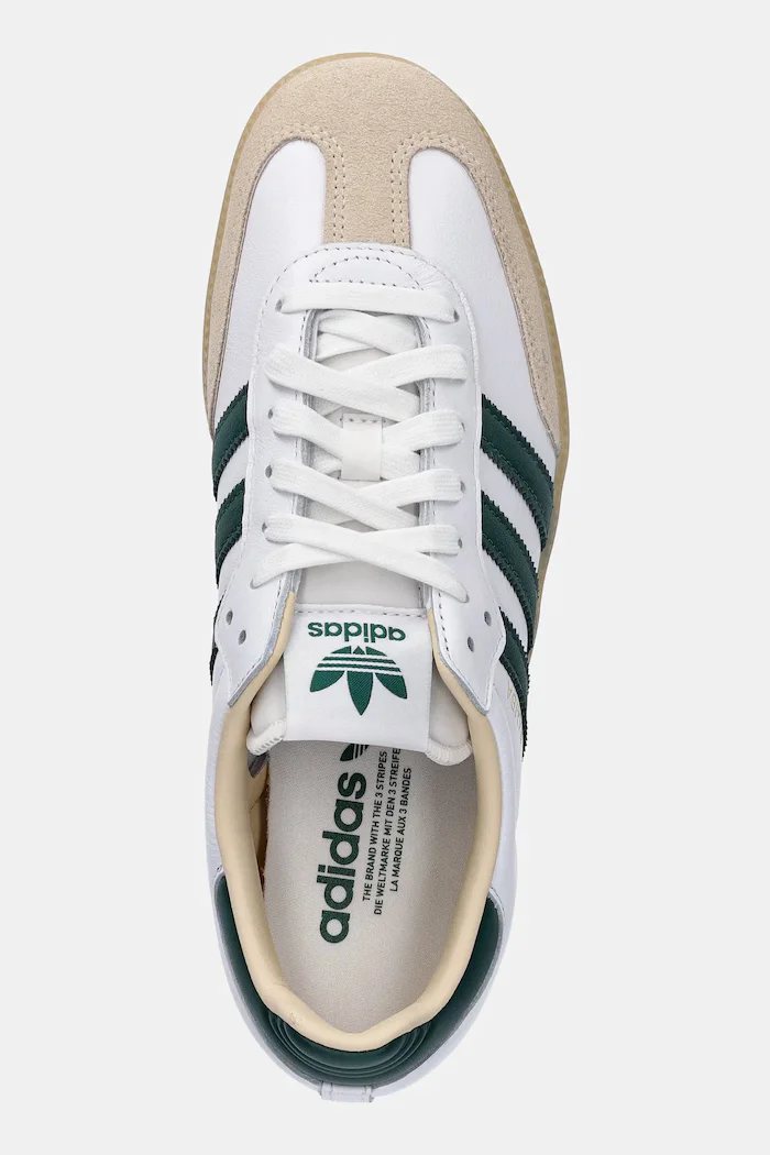 adidas Originals Кожени маратонки Samba OG в бяло JS3831
