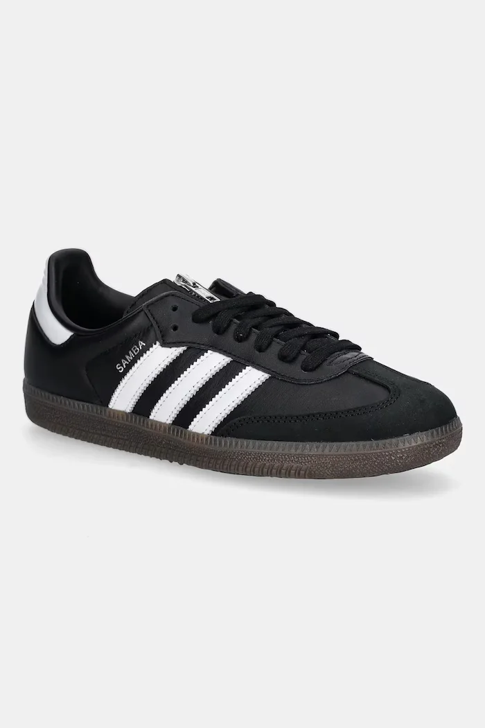 adidas Originals Кожени маратонки Samba OG x Jeremy Scott в черно JQ8835