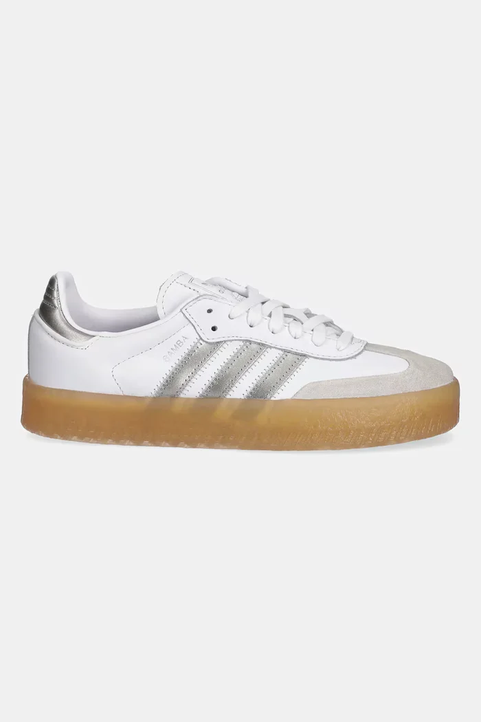 adidas Originals Кожени маратонки Sambae W в бяло JS3943