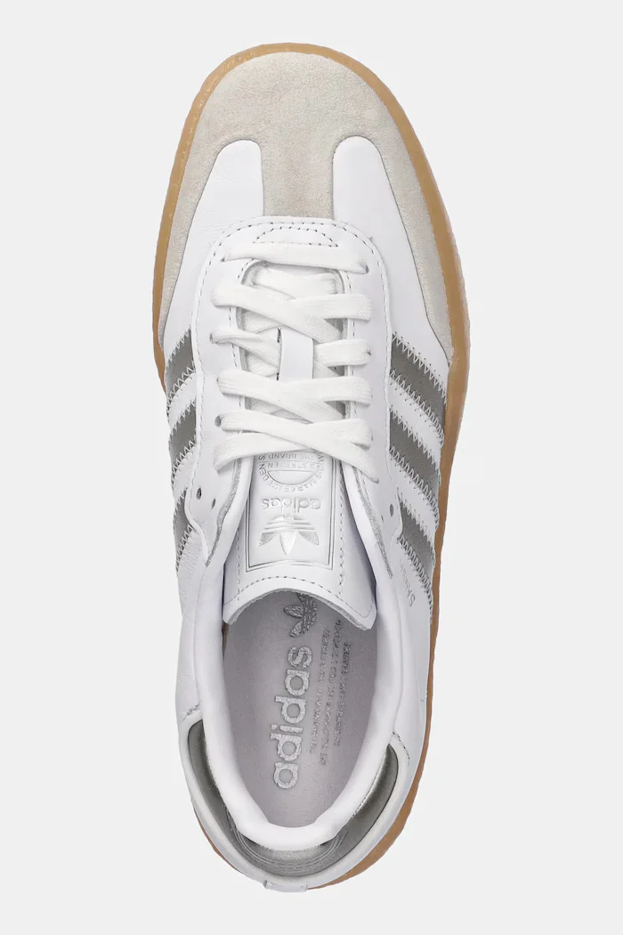 adidas Originals Кожени маратонки Sambae W в бяло JS3943