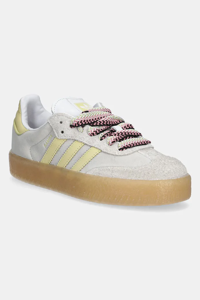 adidas Originals Кожени маратонки Sambae W в сиво JI2739