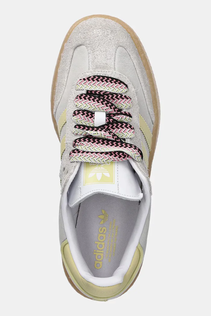 adidas Originals Кожени маратонки Sambae W в сиво JI2739