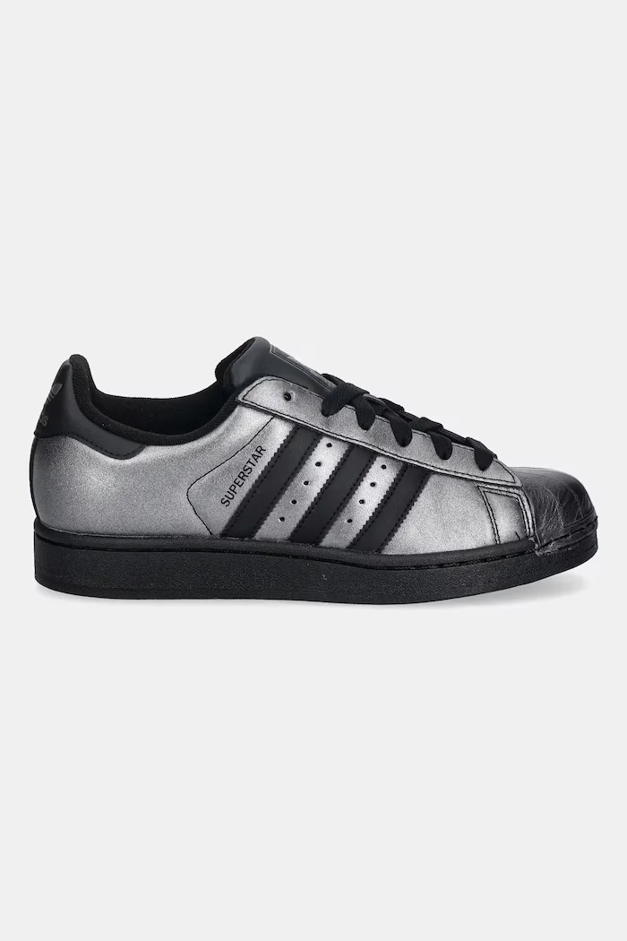 adidas Originals Кожени маратонки Superstar II в черно IH1598