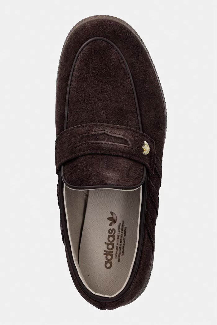 adidas Originals Лордси женски велурени Handball Spezial Loafer кафяви KJ2533