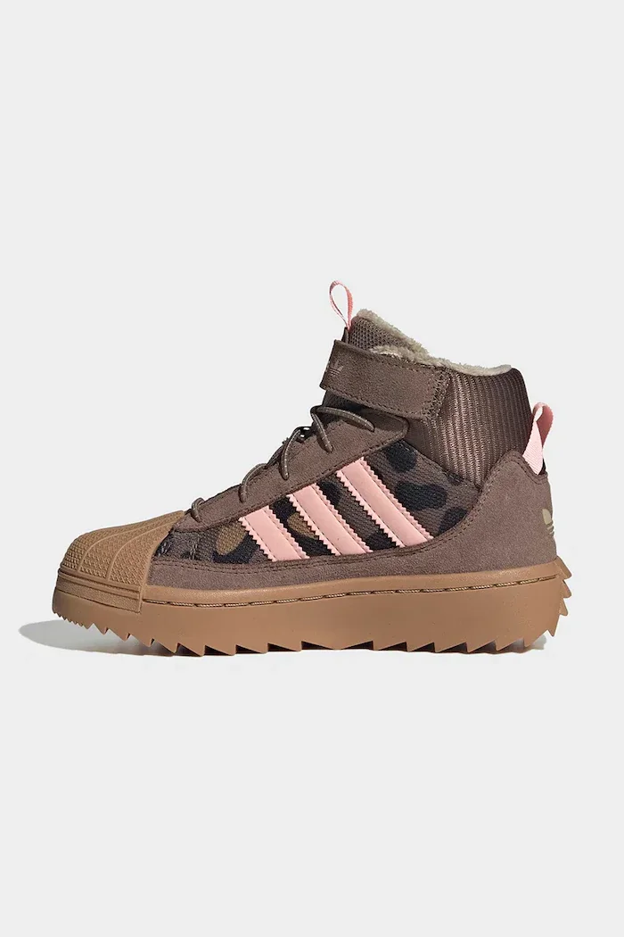 adidas Originals обувки зимни обувки за деца EARSTR/GLOPNK/CBLACK розови KH9793