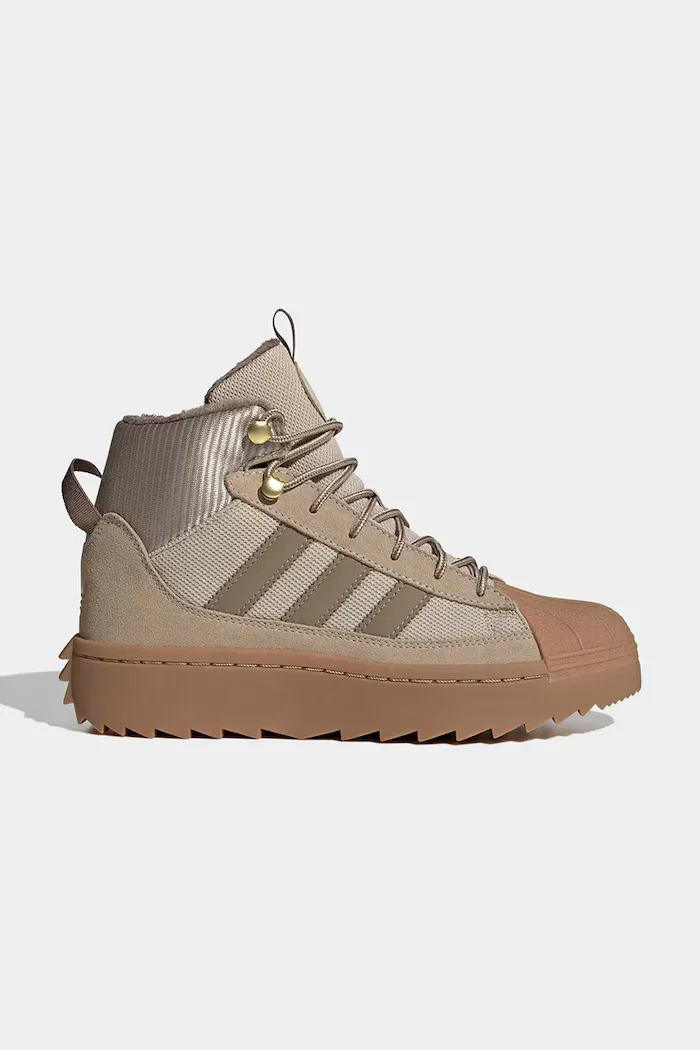 adidas Originals обувки зимни обувки за деца SUPERSTAR WINTER TREK бежови KJ9814