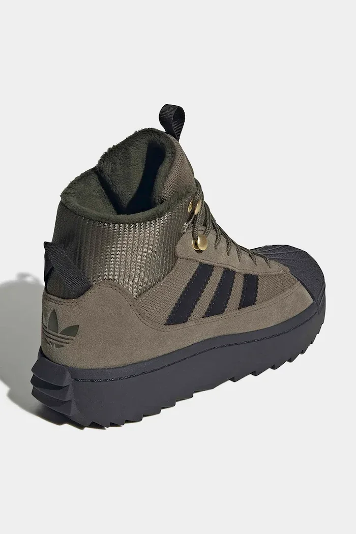 adidas Originals обувки зимни обувки за деца SUPERSTAR WINTER TREK зелени KJ9813
