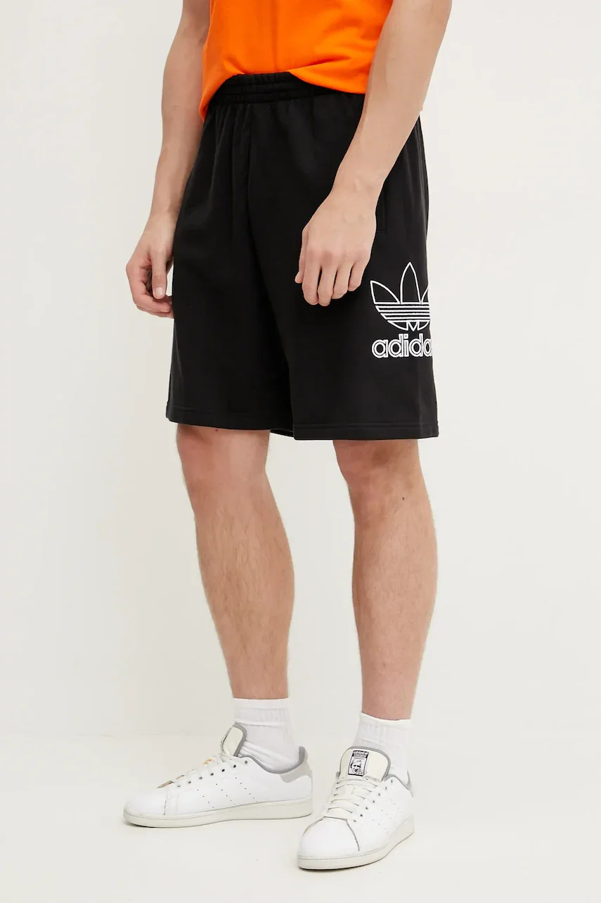 adidas Originals Памучен къс панталон Trefoil
