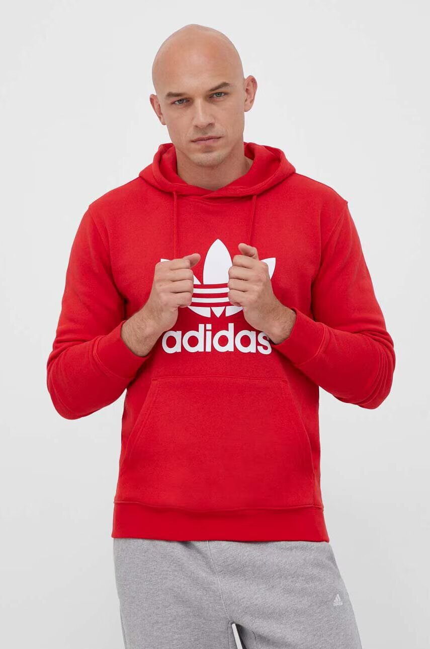 adidas Originals Памучен суичър Classics Trefoil Hoodie