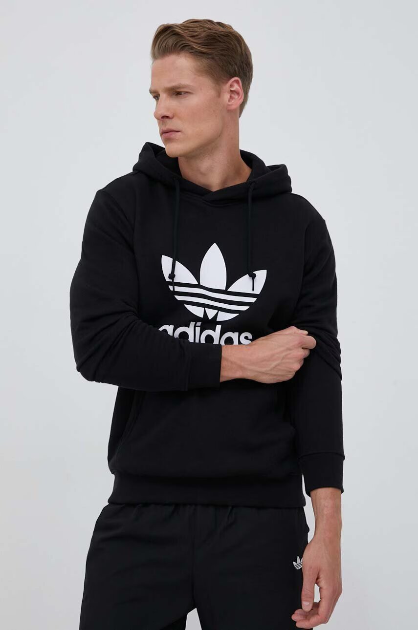 adidas Originals Памучен суичър Classics Trefoil Hoodie