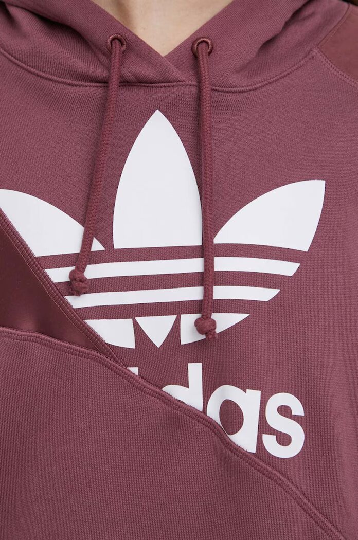 adidas Originals Памучен суичър HC7035 дамски в розово с принт