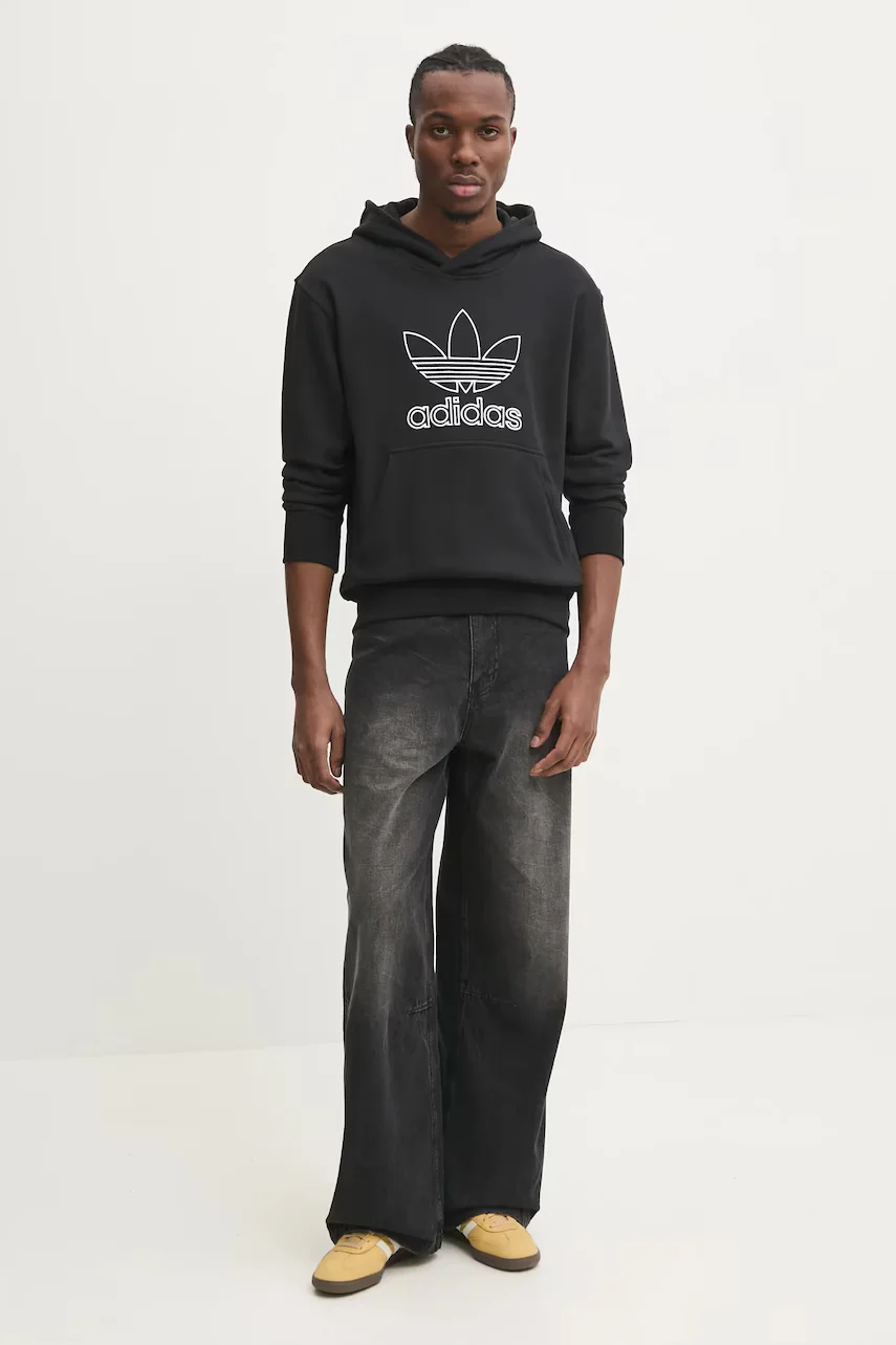 adidas Originals Памучен суичър OUTL TREF HDY