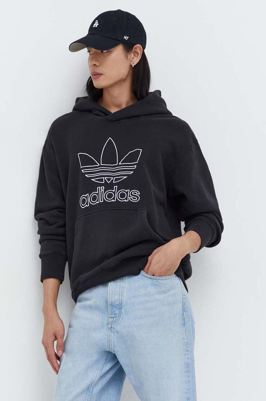 adidas Originals Памучен суичър Trefoil Hoodie