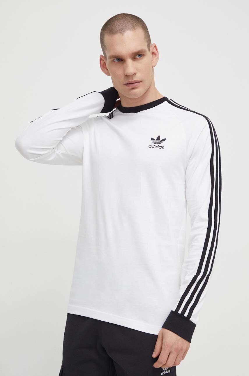 adidas Originals Памучна блуза с дълги ръкави