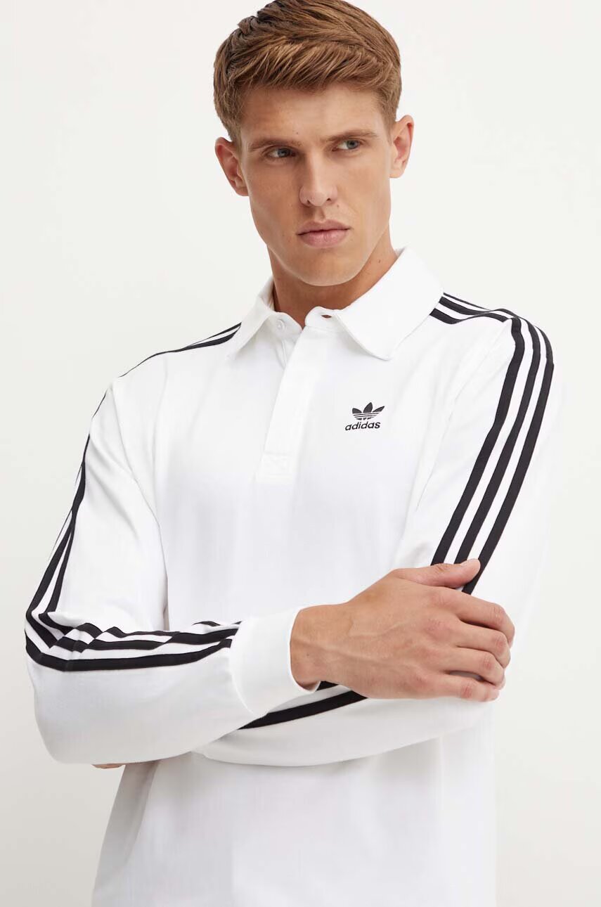 adidas Originals Памучна блуза с дълги ръкави Adicolor