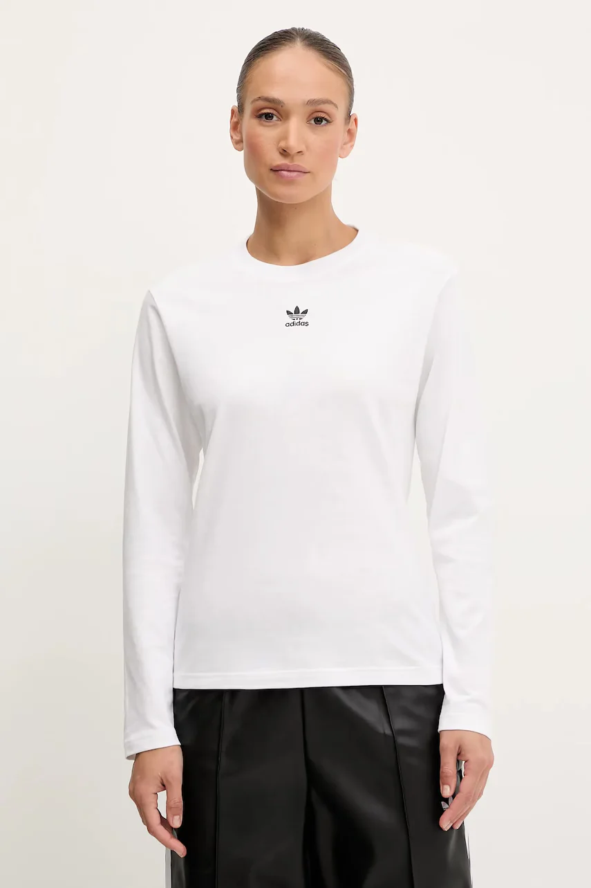 adidas Originals Памучна блуза с дълги ръкави Essentials
