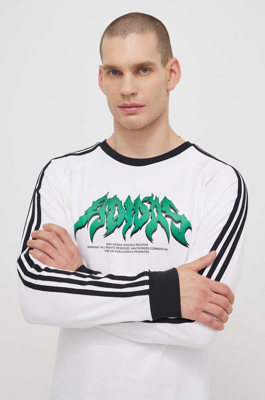adidas Originals Памучна блуза с дълги ръкави Flames