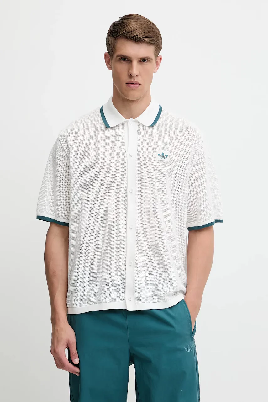 adidas Originals Памучна риза Knitted Shirt