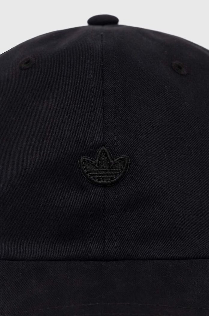 adidas Originals Памучна шапка с козирка Premium Essentials Dad Cap в черно с изчистен дизайн IC3031