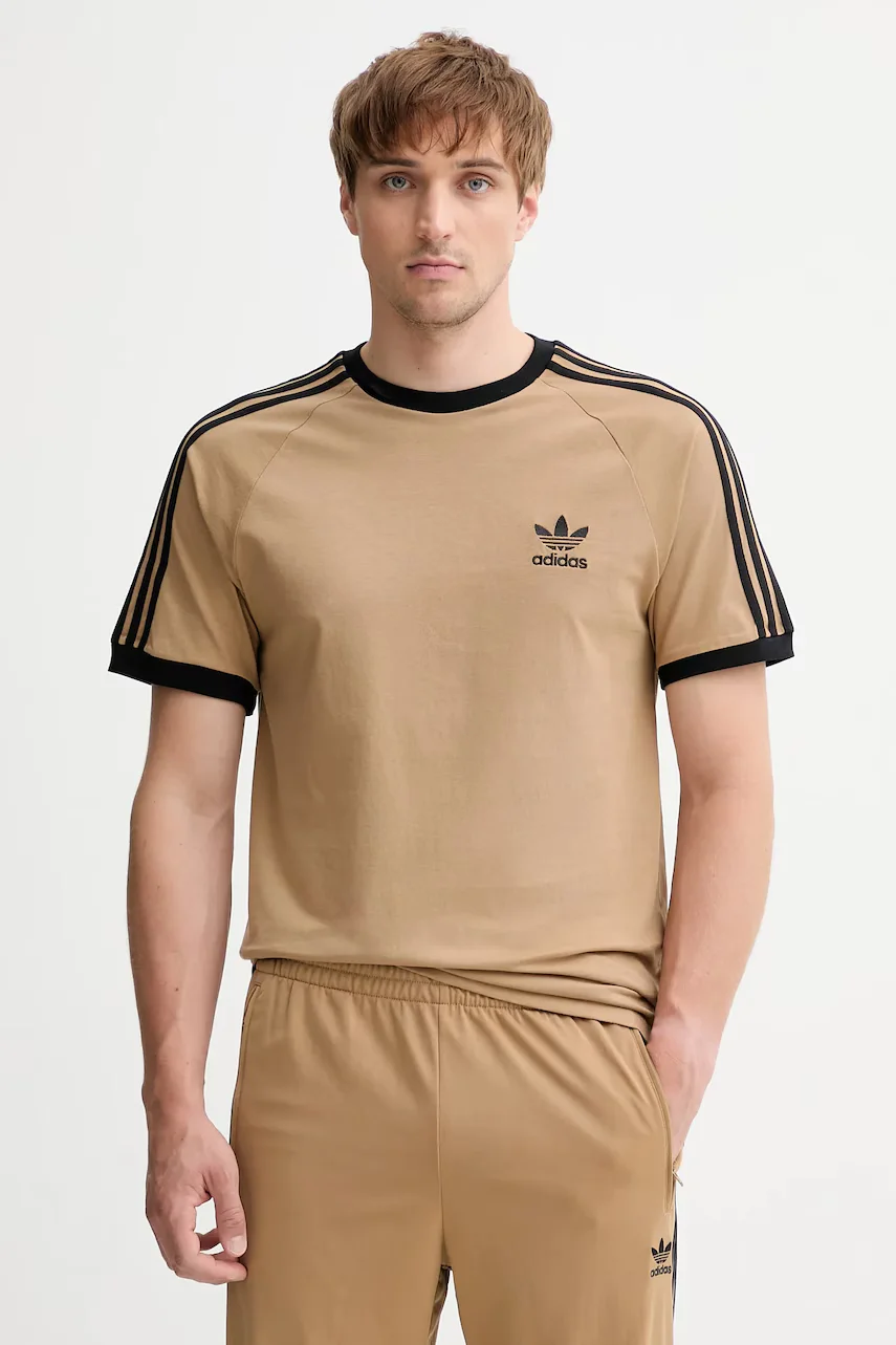 adidas Originals Памучна тениска 3-Stripes Tee