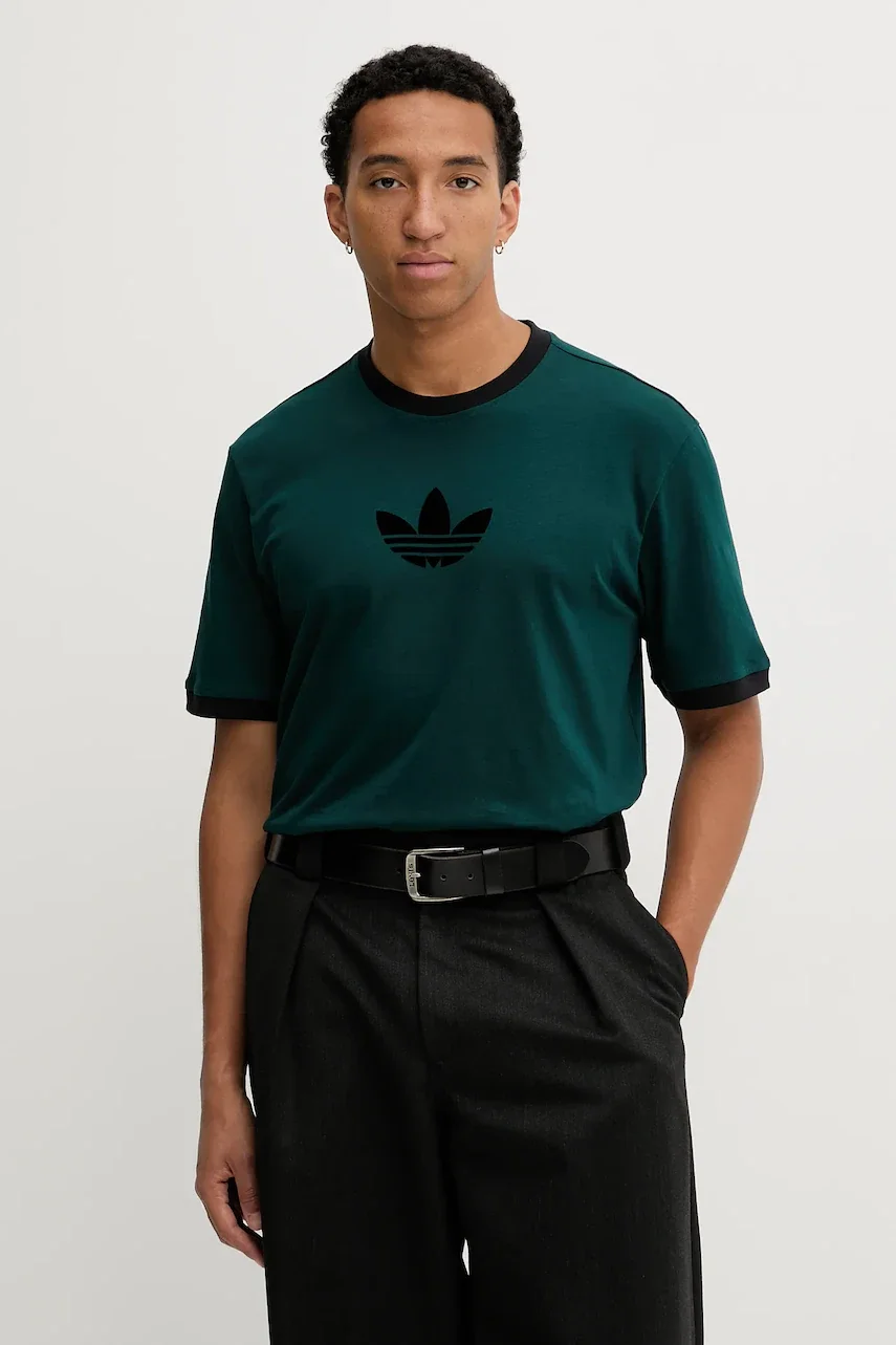 adidas Originals Памучна тениска Adicolor loose 2000s
