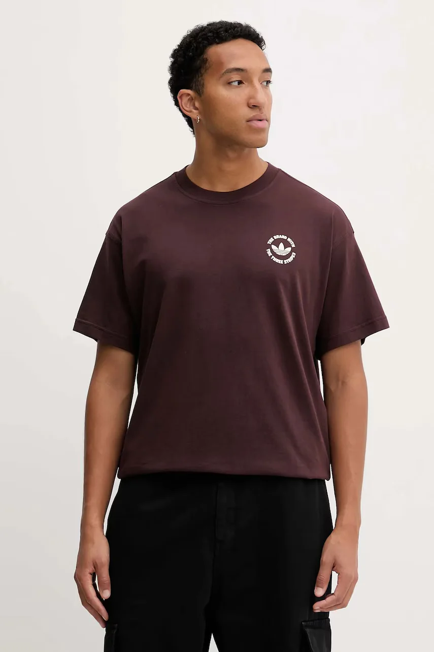 adidas Originals Памучна тениска Camel Treffy