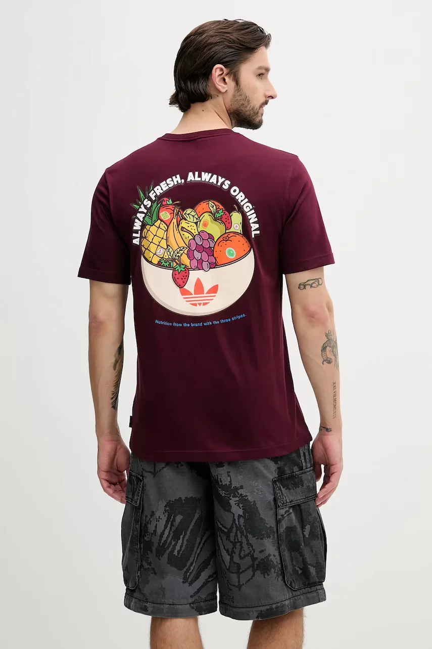 adidas Originals Памучна тениска Graphic Lo Ss T