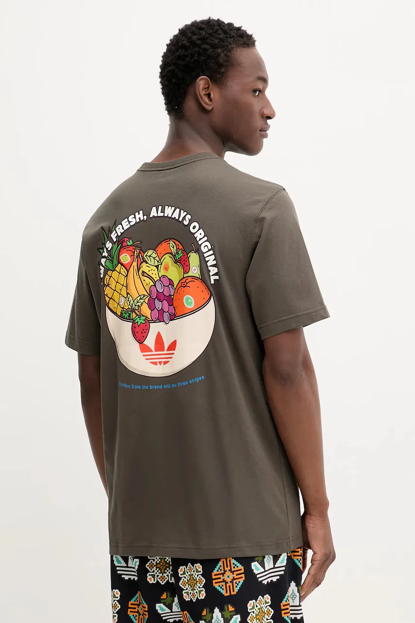 adidas Originals Памучна тениска Graphic Lo Ss T