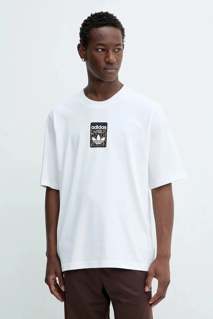 adidas Originals Памучна тениска Graphic Os Ss T