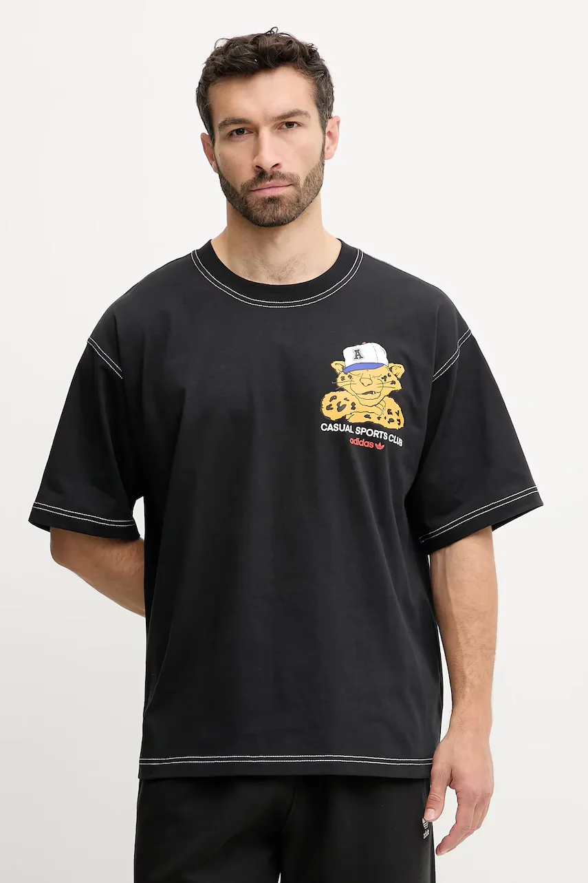 adidas Originals Памучна тениска Graphic Os Ss T