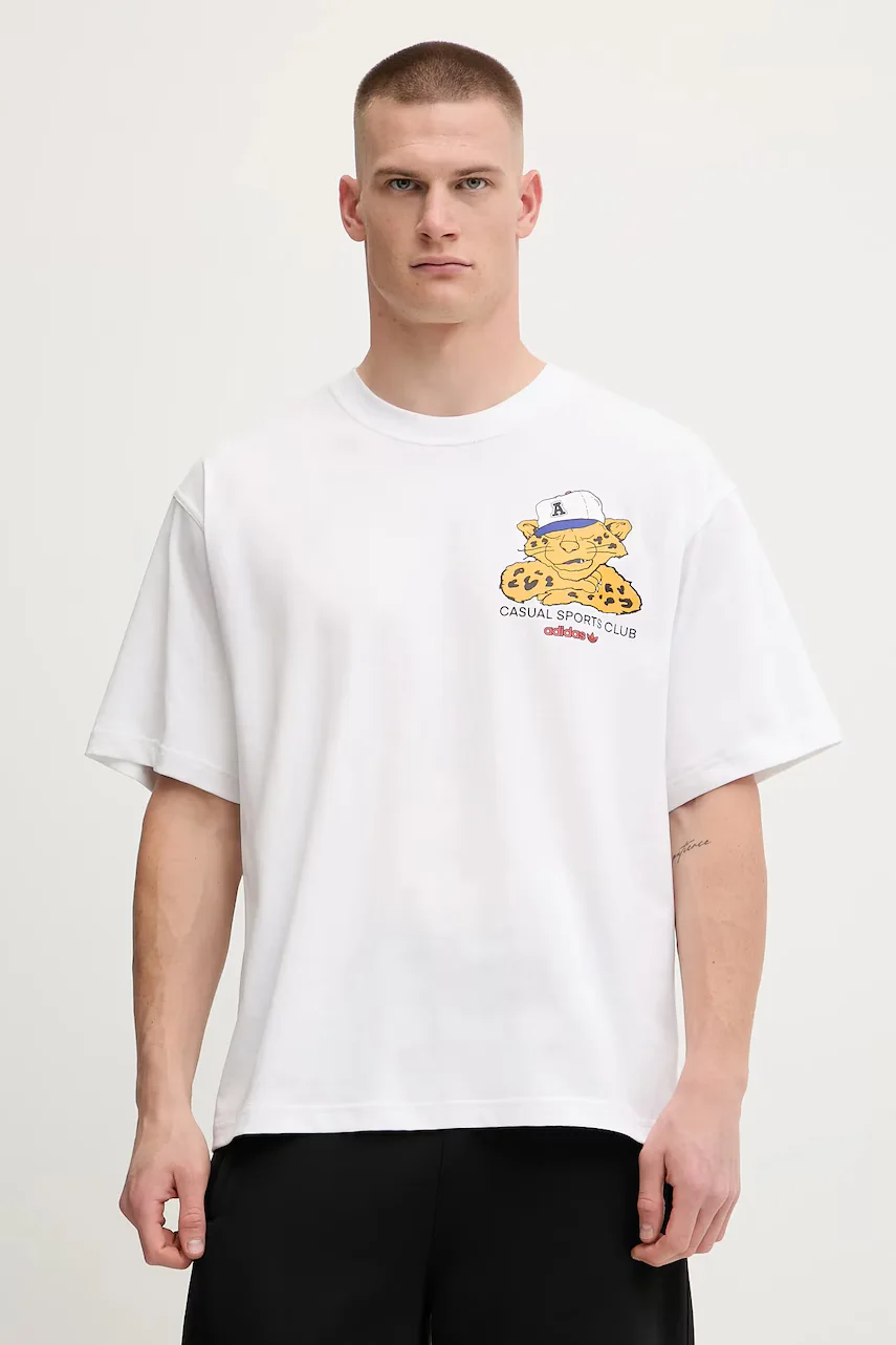 adidas Originals Памучна тениска Graphic Os Ss T