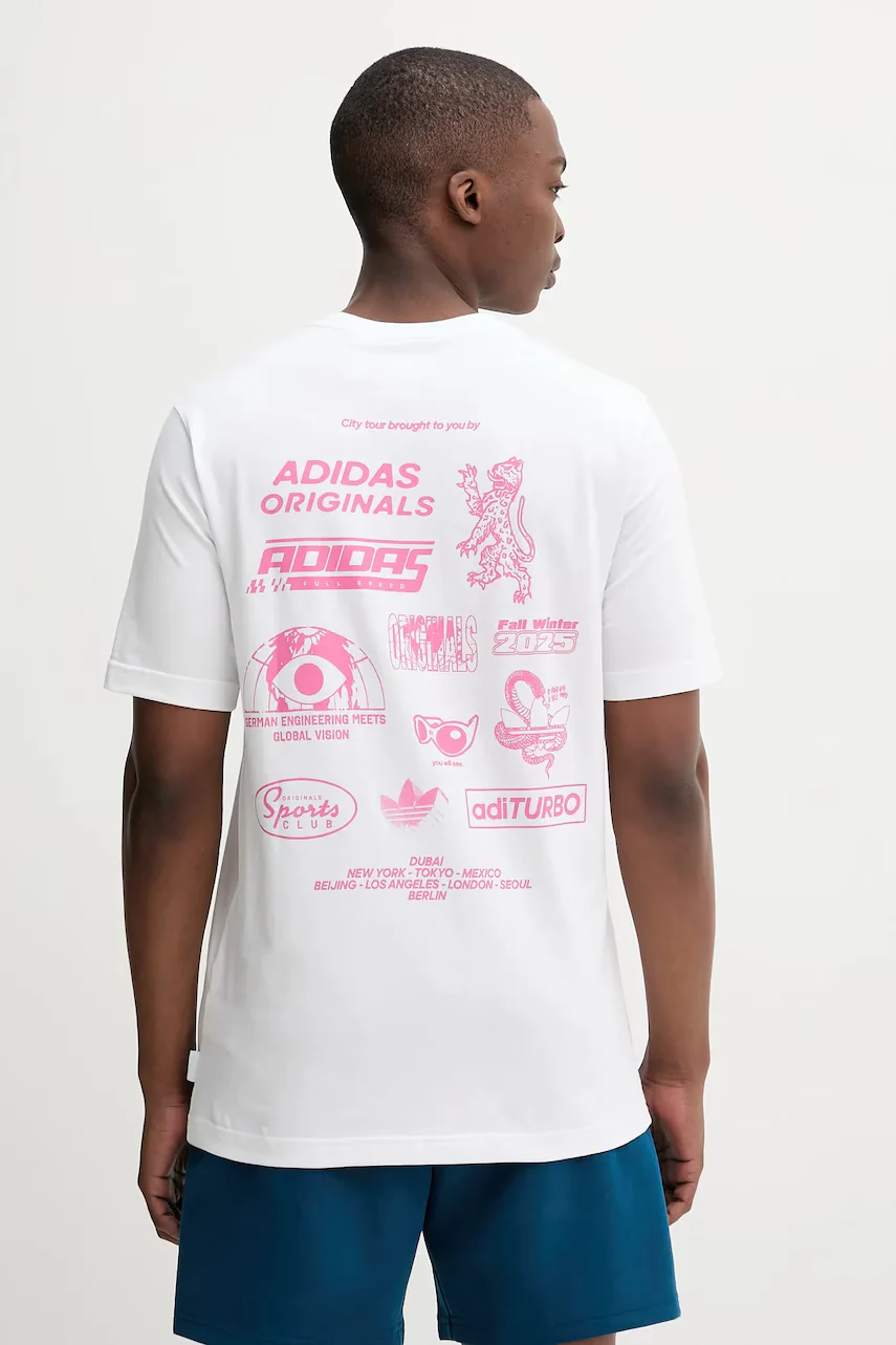 adidas Originals Памучна тениска Graphic Reg Sst