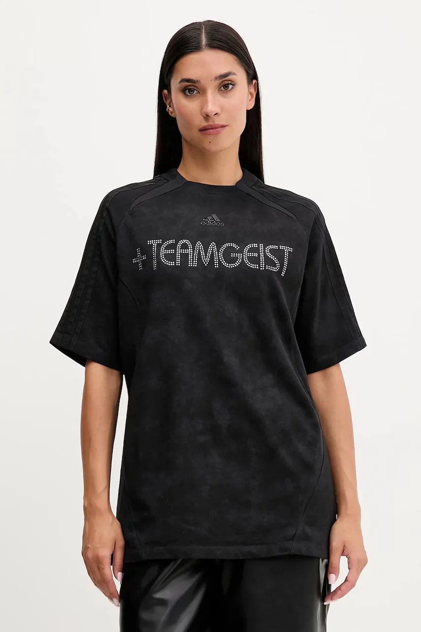 adidas Originals Памучна тениска Rhinestone Tee