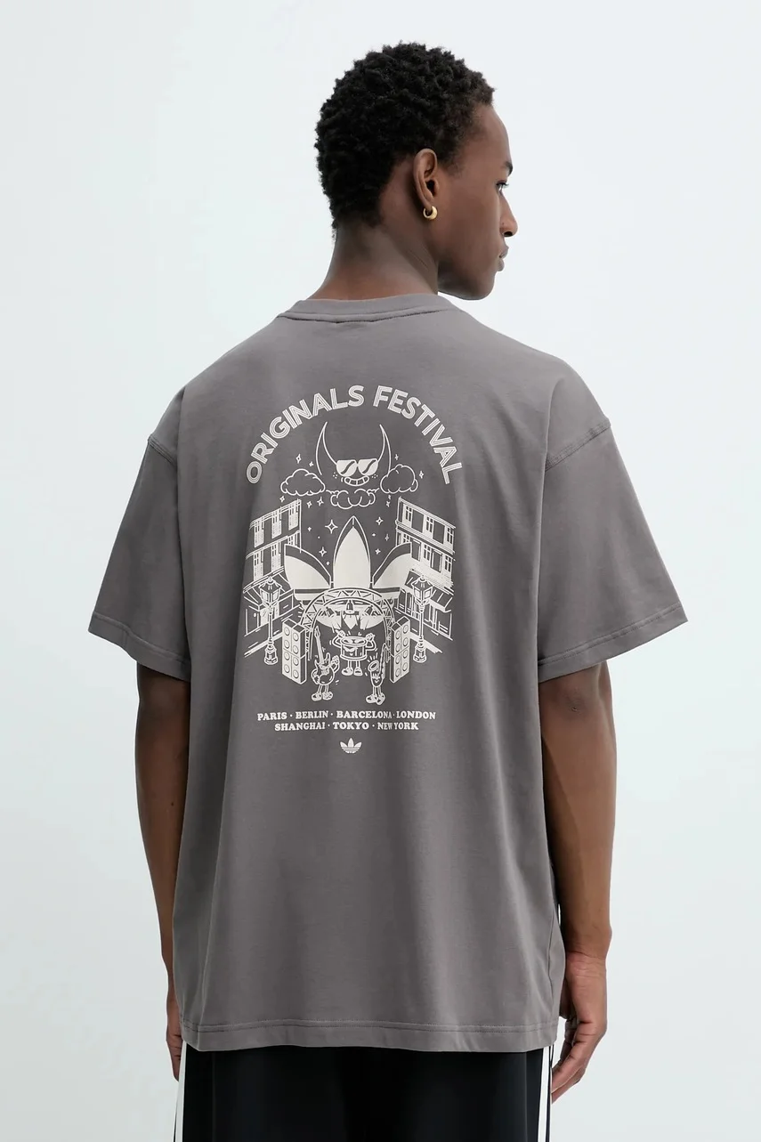 adidas Originals Памучна тениска Street Band Tee