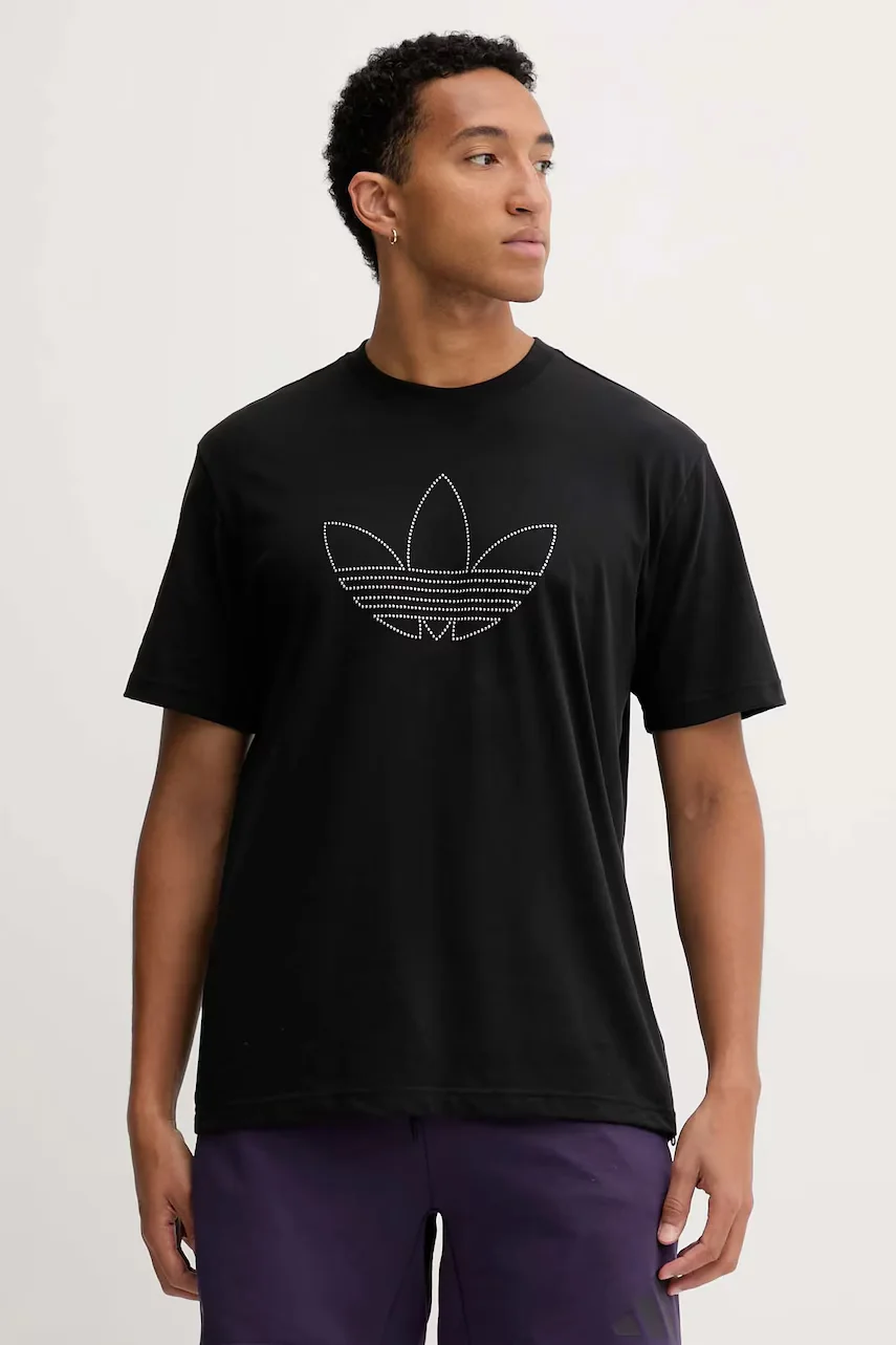 adidas Originals Памучна тениска Studded