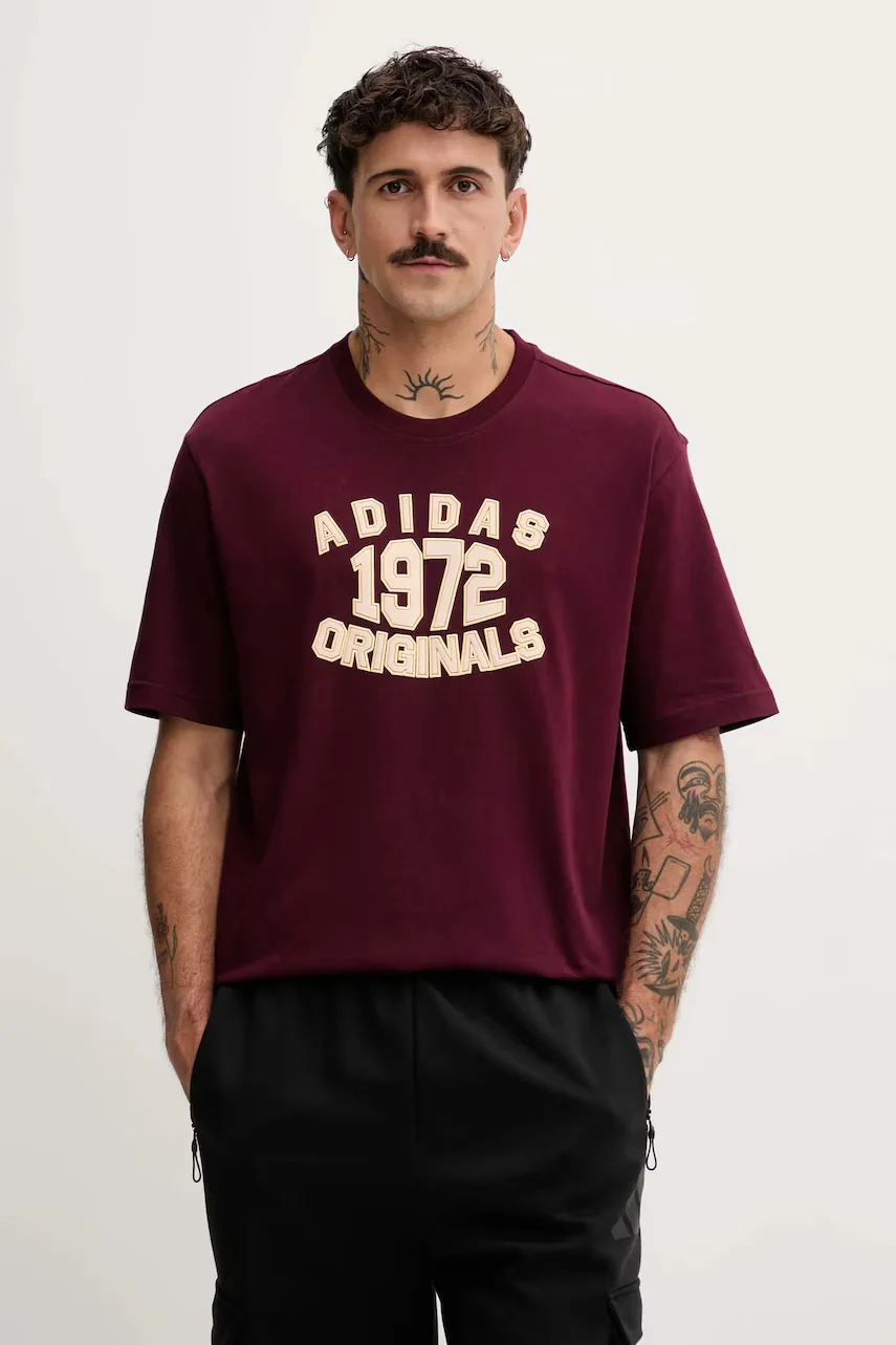 adidas Originals Памучна тениска Varsity
