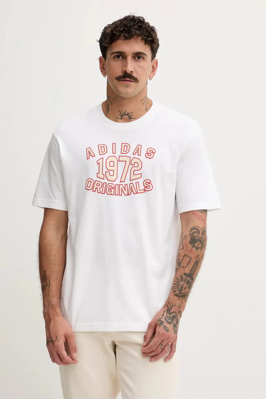 adidas Originals Памучна тениска Varsity