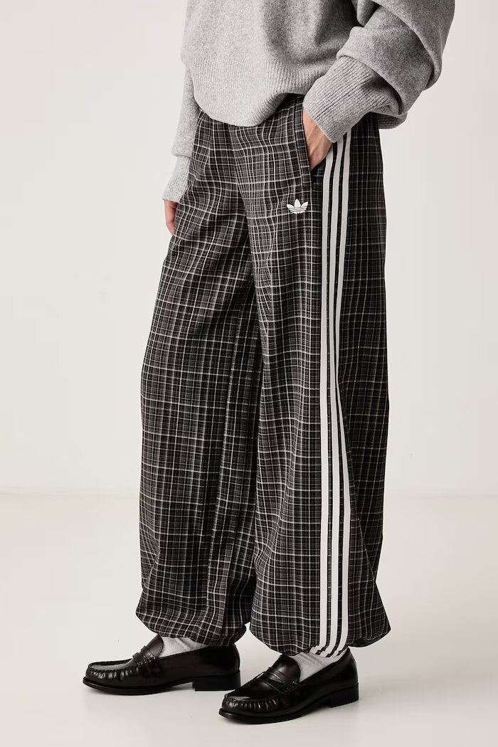adidas Originals панталон дамски Advanced Archive кафяв с висока талия LG3958