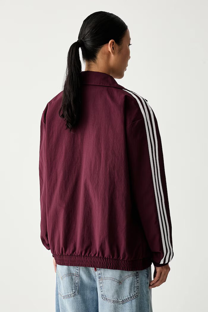 adidas Originals преходно яке дамско Floral Firebird бордо KX1875