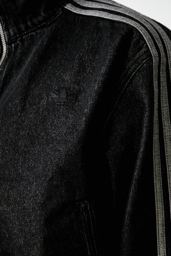 adidas Originals преходно яке дамско от деним Firebird черно IB6917