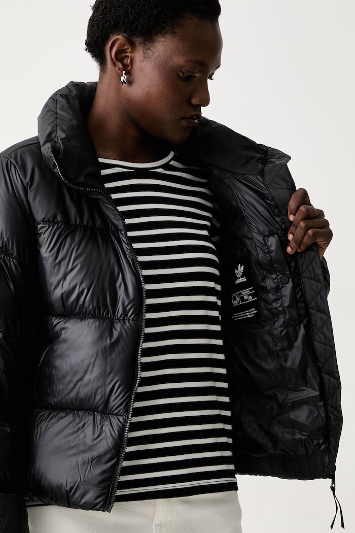adidas Originals пухено яке дамско Essentials Down Puffer черно KG6674