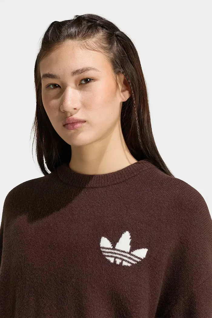 adidas Originals пуловер дамски ATHL Dept кафяв KT8319