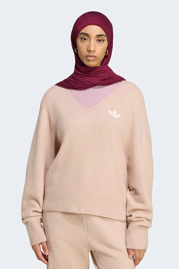 adidas Originals пуловер дамски Essentials Knit оранжев KR9175