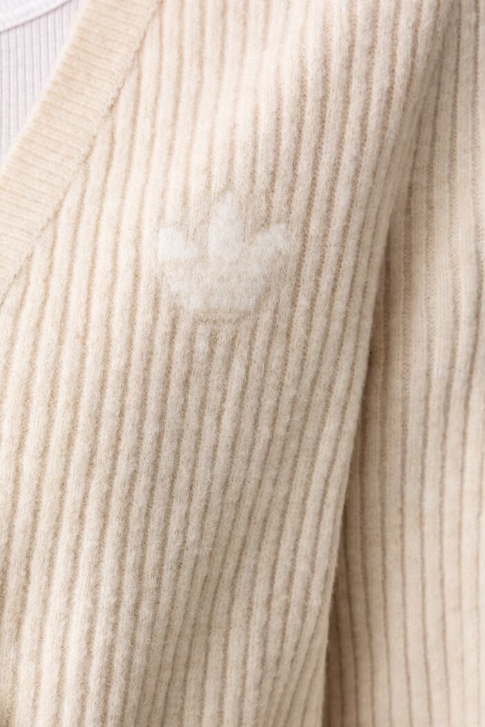 adidas Originals пуловер дамски с добавена вълна Adiluna Season 2 x Jennie бежов LD4840