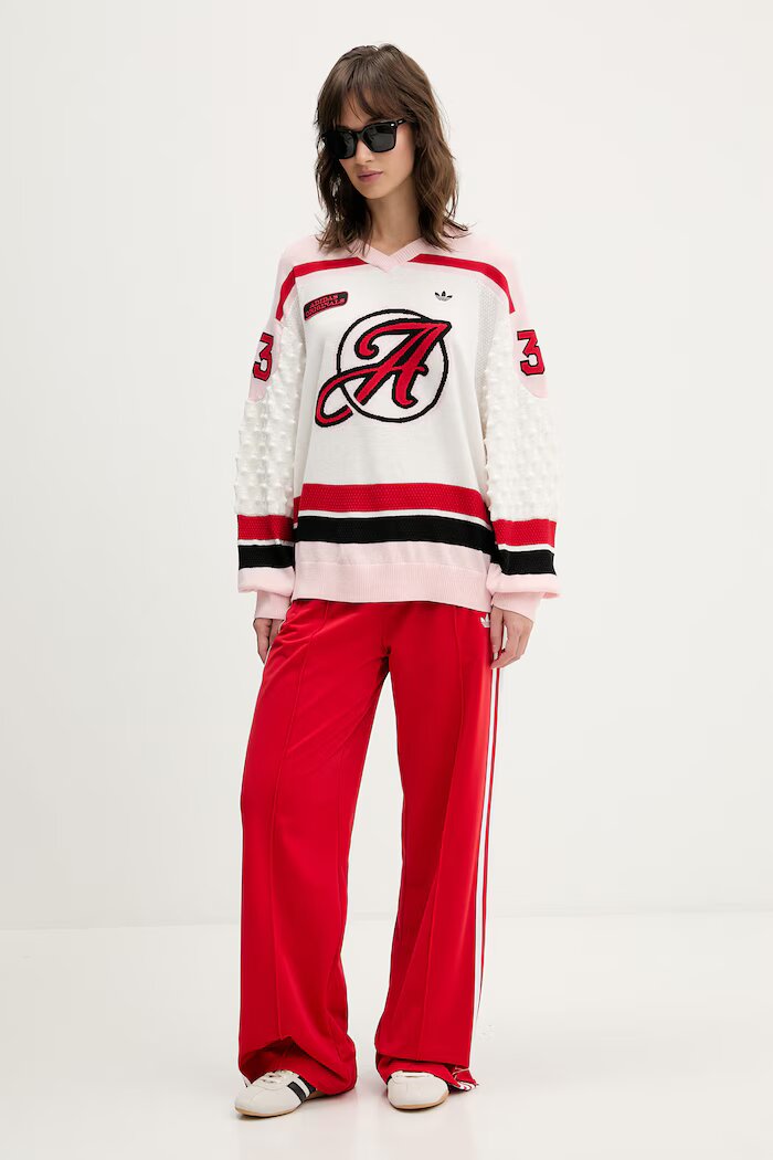 adidas Originals пуловер дамски с добавена вълна бежов KS6458