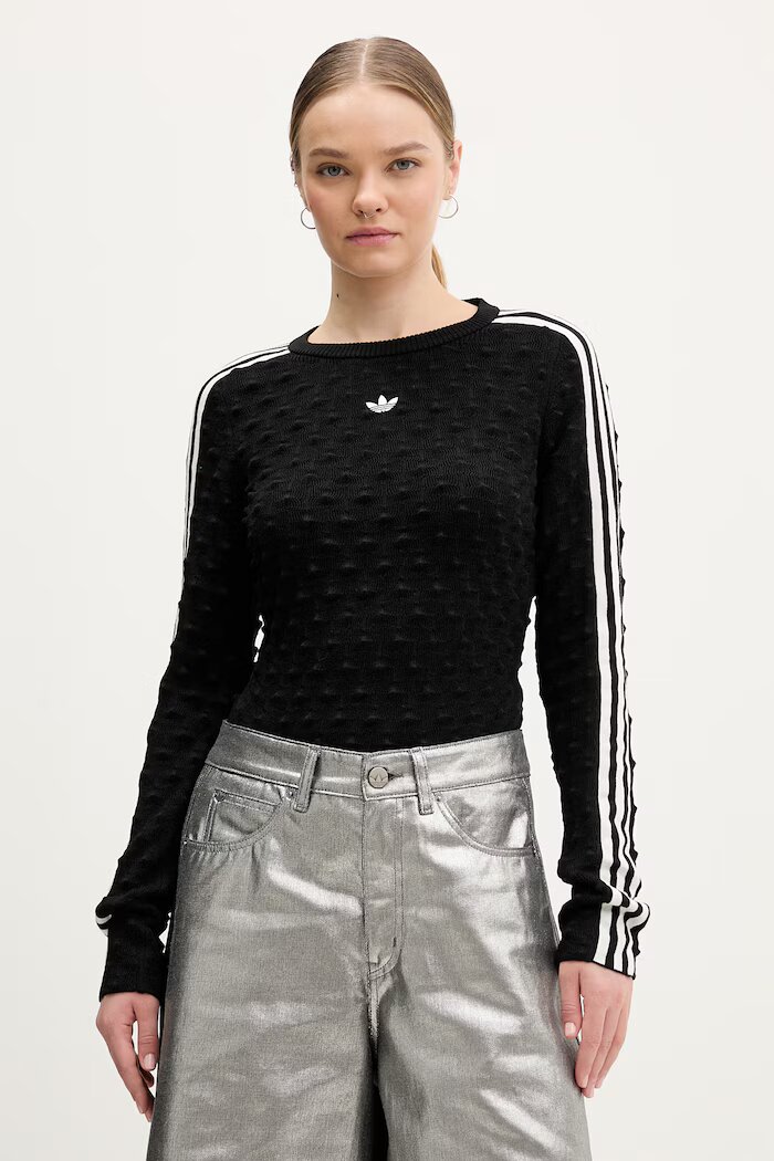adidas Originals пуловер дамски с вълна черен KS6460
