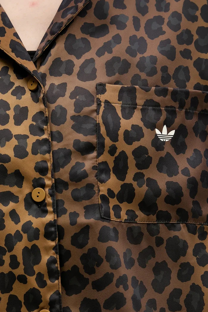 adidas Originals Риза дамска в кафяво със свободна кройка с класическа яка KA2678