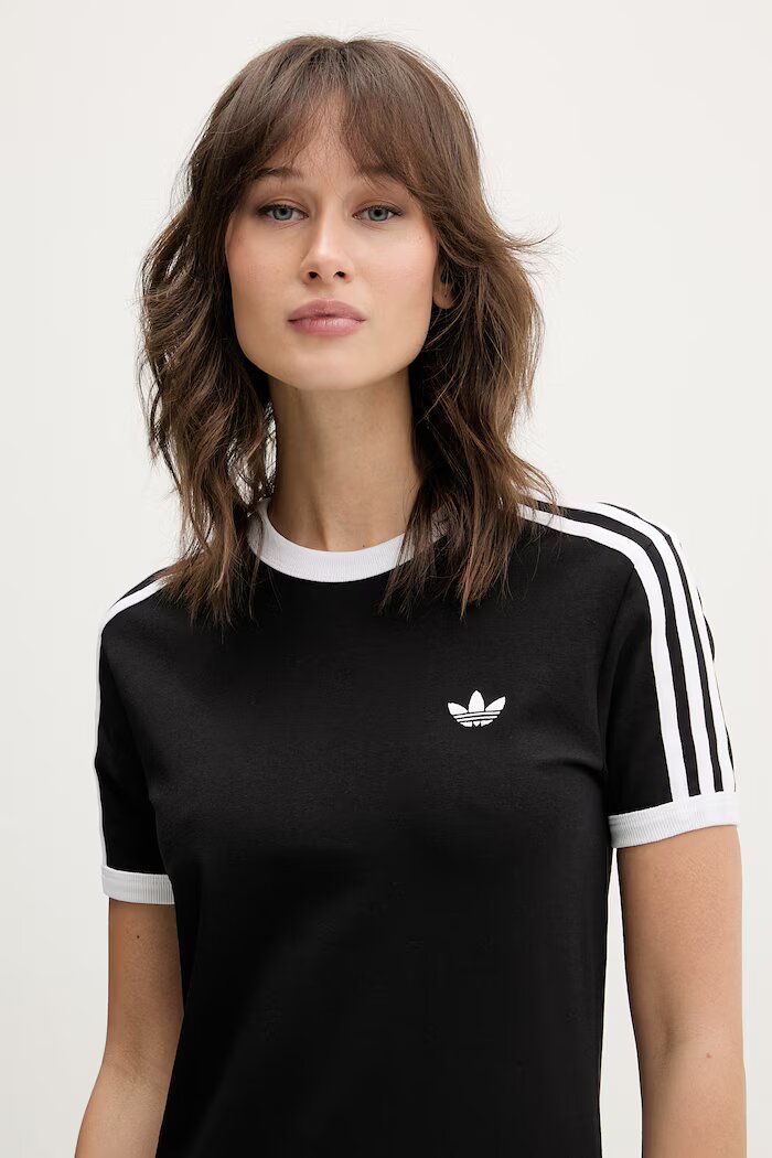 adidas Originals Рокля в черно среднодълга със стандартна кройка KD7978