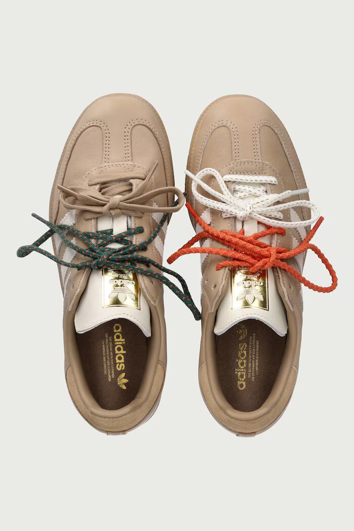 adidas Originals Samba OG маратонки дамски от кожа бежови KI8140