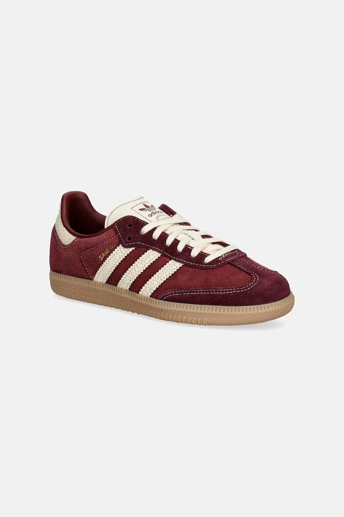 adidas Originals SAMBA OG маратонки за деца от велур кафяви KK4979